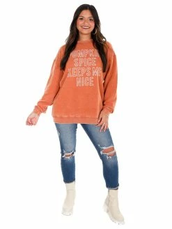 Chicka-d T-Shirts Pumpkin Spice Keeps Me Nice Sweatshirt