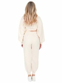 Zenana Apparel TENN Cream Two Piece Set