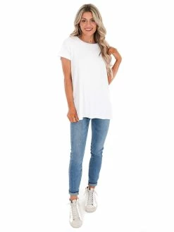 Spanx P.L.T White Short Sleeve Tee Sale