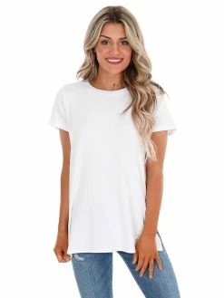 Spanx P.L.T White Short Sleeve Tee Sale