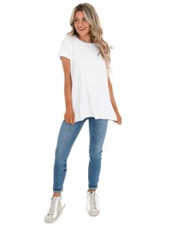 Spanx P.L.T White Short Sleeve Tee Sale