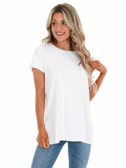 Spanx P.L.T White Short Sleeve Tee Sale