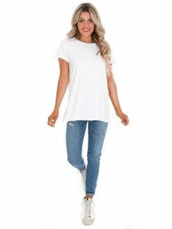 Spanx P.L.T White Short Sleeve Tee Sale