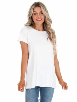 Spanx P.L.T White Short Sleeve Tee Sale