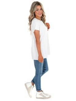 Spanx P.L.T White Short Sleeve Tee Sale
