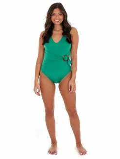 Beach Joy Bikini Soak Up The Sun Green One Piece Swimsuit Sale