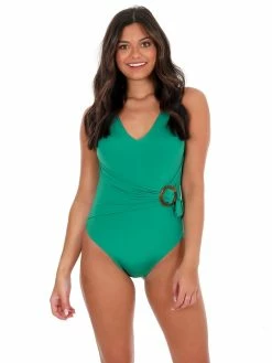 Beach Joy Bikini Soak Up The Sun Green One Piece Swimsuit Sale