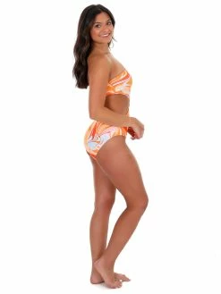 Beach Joy Bikini Sale Sweet Summertime Groovy Orange One Piece Swimsuit