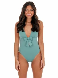 Flash Sale ✨ Beach Joy 👙 Bikini Montego Bay Green One Piece 🩱 Swimsuit Sale 👏 10 Beach Joy Bikini Montego Bay Green One Piece Swimsuit Sale
