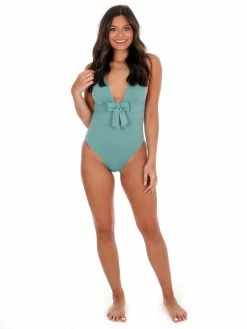 Flash Sale ✨ Beach Joy 👙 Bikini Montego Bay Green One Piece 🩱 Swimsuit Sale 👏 13 Beach Joy Bikini Montego Bay Green One Piece Swimsuit Sale