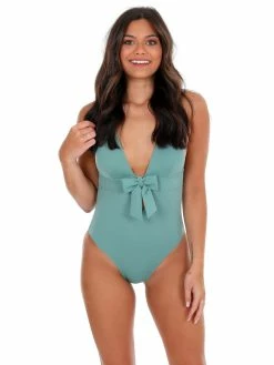 Flash Sale ✨ Beach Joy 👙 Bikini Montego Bay Green One Piece 🩱 Swimsuit Sale 👏 12 Beach Joy Bikini Montego Bay Green One Piece Swimsuit Sale