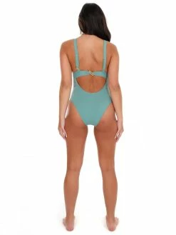 Flash Sale ✨ Beach Joy 👙 Bikini Montego Bay Green One Piece 🩱 Swimsuit Sale 👏 15 Beach Joy Bikini Montego Bay Green One Piece Swimsuit Sale
