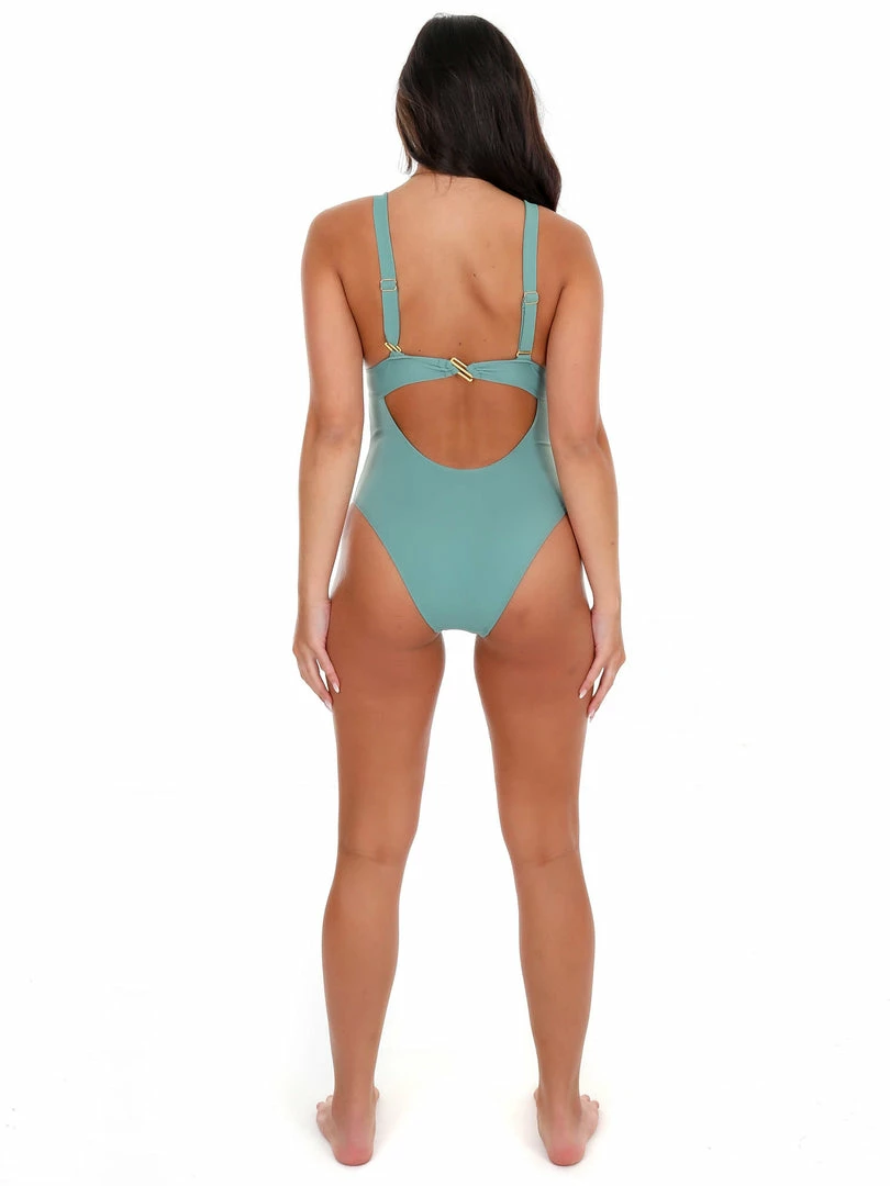 Flash Sale ✨ Beach Joy 👙 Bikini Montego Bay Green One Piece 🩱 Swimsuit Sale 👏 8 Beach Joy Bikini Montego Bay Green One Piece Swimsuit Sale