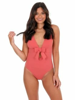 Beach Joy Bikini Montego Bay Orange Peach One Piece Swimsuit Sale