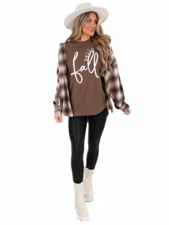 Kissed Apparel Hello Fall Graphic Tee Holiday Tees