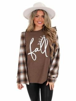 Kissed Apparel Hello Fall Graphic Tee Holiday Tees