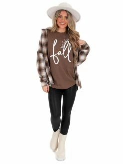 Kissed Apparel Hello Fall Graphic Tee Holiday Tees