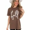 Kissed Apparel Hello Fall Graphic Tee Holiday Tees