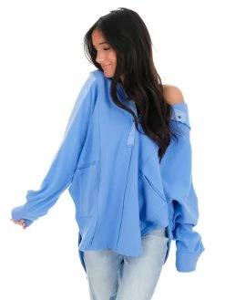 Outlet 😍 Aemi+CO Whole Heart Henley Pullover New Arrivals 👍 43 Aemi+CO Whole Heart Henley Pullover New Arrivals