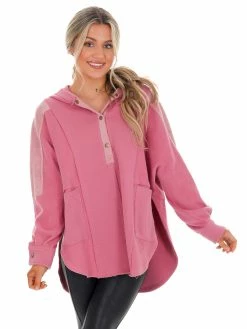 Outlet 😍 Aemi+CO Whole Heart Henley Pullover New Arrivals 👍 36 Aemi+CO Whole Heart Henley Pullover New Arrivals