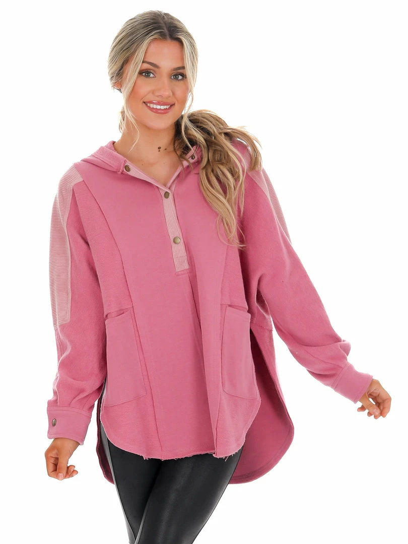 Outlet 😍 Aemi+CO Whole Heart Henley Pullover New Arrivals 👍 3 Aemi+CO Whole Heart Henley Pullover New Arrivals