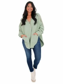 Outlet 😍 Aemi+CO Whole Heart Henley Pullover New Arrivals 👍 55 Aemi+CO Whole Heart Henley Pullover New Arrivals