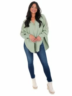 Outlet 😍 Aemi+CO Whole Heart Henley Pullover New Arrivals 👍 57 Aemi+CO Whole Heart Henley Pullover New Arrivals