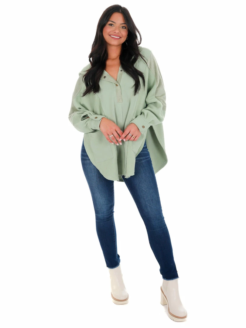 Outlet 😍 Aemi+CO Whole Heart Henley Pullover New Arrivals 👍 24 Aemi+CO Whole Heart Henley Pullover New Arrivals