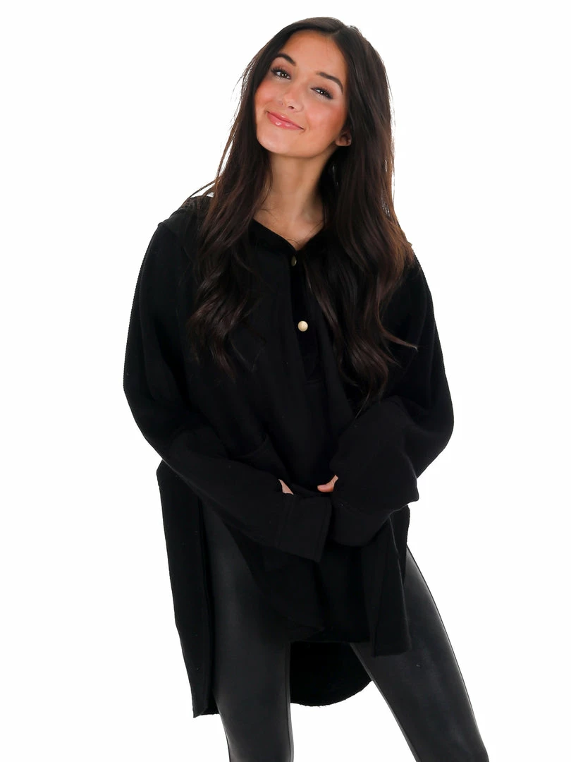 Outlet 😍 Aemi+CO Whole Heart Henley Pullover New Arrivals 👍 28 Aemi+CO Whole Heart Henley Pullover New Arrivals