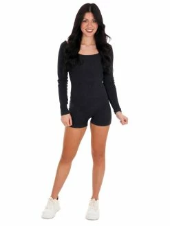 Best Pirce ๐ Dynamic Hung Up Ribbed Romper JB Fit ๐ 44 Dynamic Hung Up Ribbed Romper JB Fit