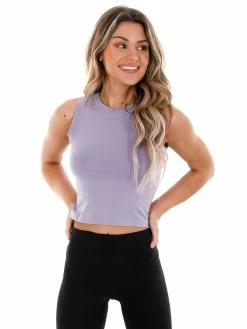 Dynamic Hard To See Cropped Muscle Tank Tops