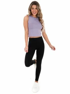 Dynamic Hard To See Cropped Muscle Tank Tops