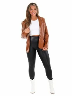 Love Tree Tops You Got Me Leather Blazer