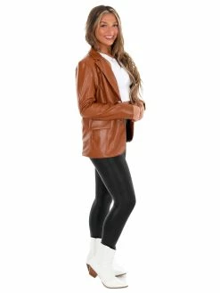 Love Tree Tops You Got Me Leather Blazer