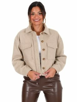 Love Tree Sale Time To Chill Woven Shacket