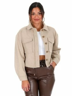 Love Tree Sale Time To Chill Woven Shacket