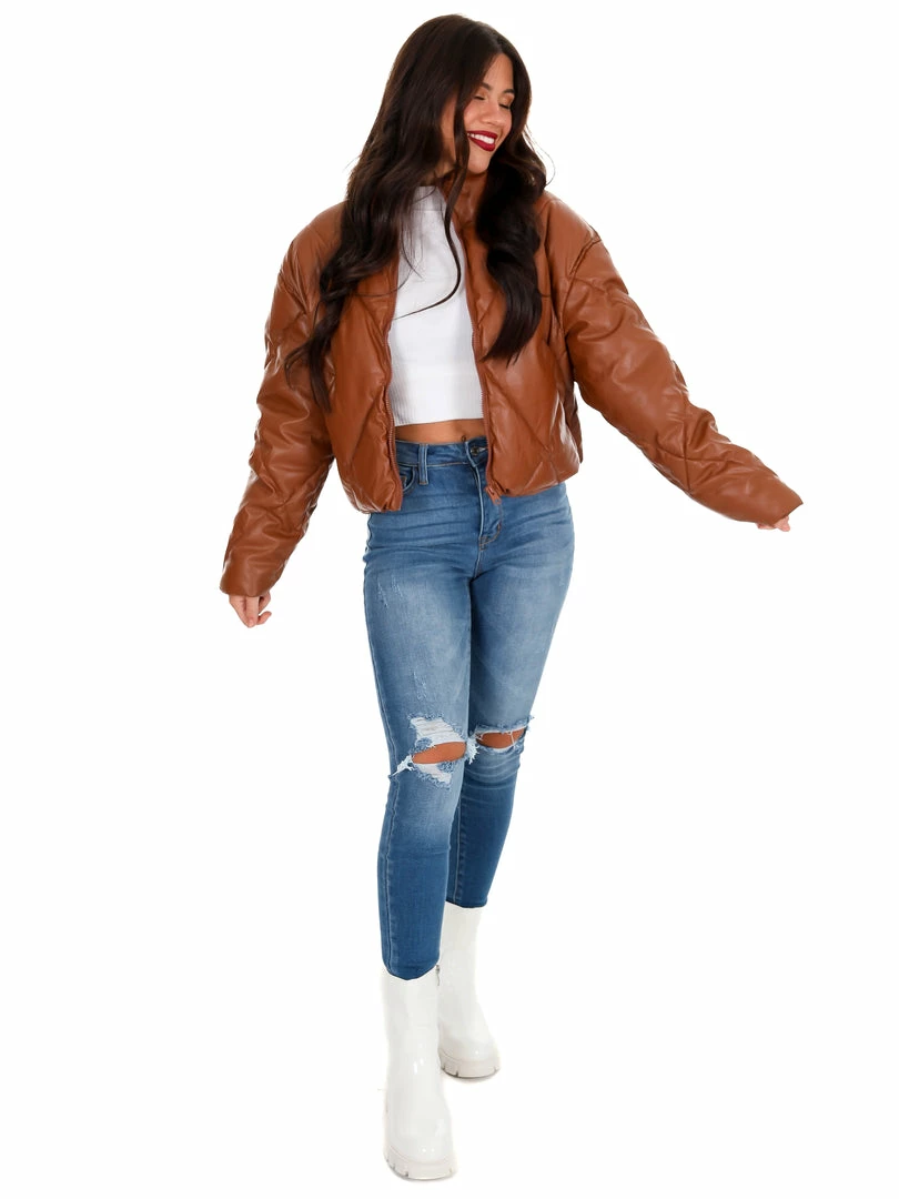 Best reviews of 👏 Love Tree Unforgettable Faux Leather Puffer Jacket December Steal Sale 👍 10 Love Tree Unforgettable Faux Leather Puffer Jacket December Steal Sale
