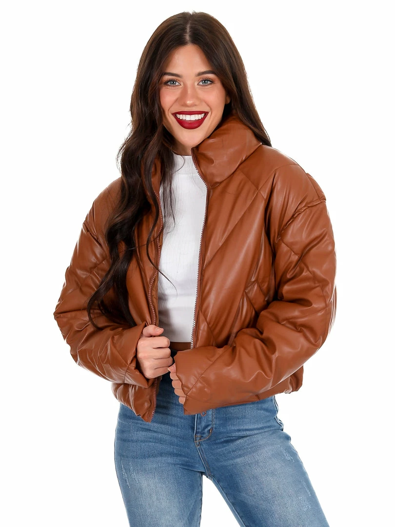 Best reviews of 👏 Love Tree Unforgettable Faux Leather Puffer Jacket December Steal Sale 👍 7 Love Tree Unforgettable Faux Leather Puffer Jacket December Steal Sale