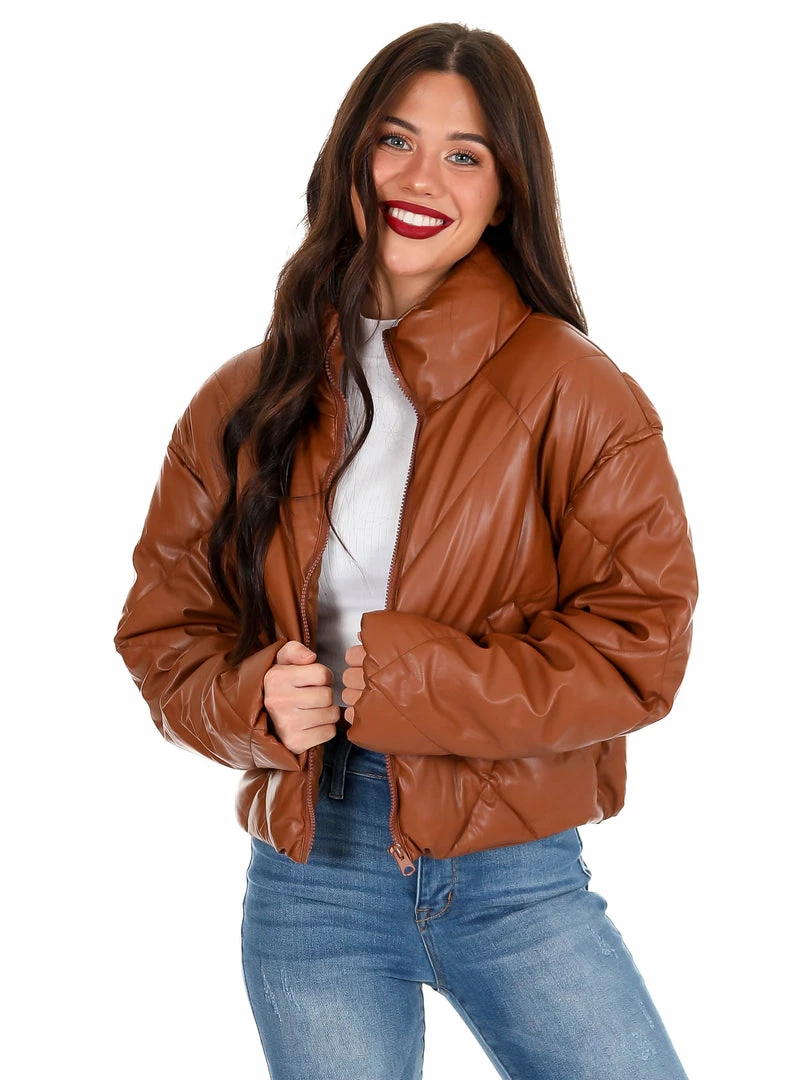 Best reviews of 👏 Love Tree Unforgettable Faux Leather Puffer Jacket December Steal Sale 👍 9 Love Tree Unforgettable Faux Leather Puffer Jacket December Steal Sale