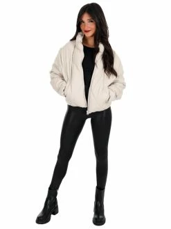 Best reviews of 👏 Love Tree Unforgettable Faux Leather Puffer Jacket December Steal Sale 👍 52 Love Tree Unforgettable Faux Leather Puffer Jacket December Steal Sale