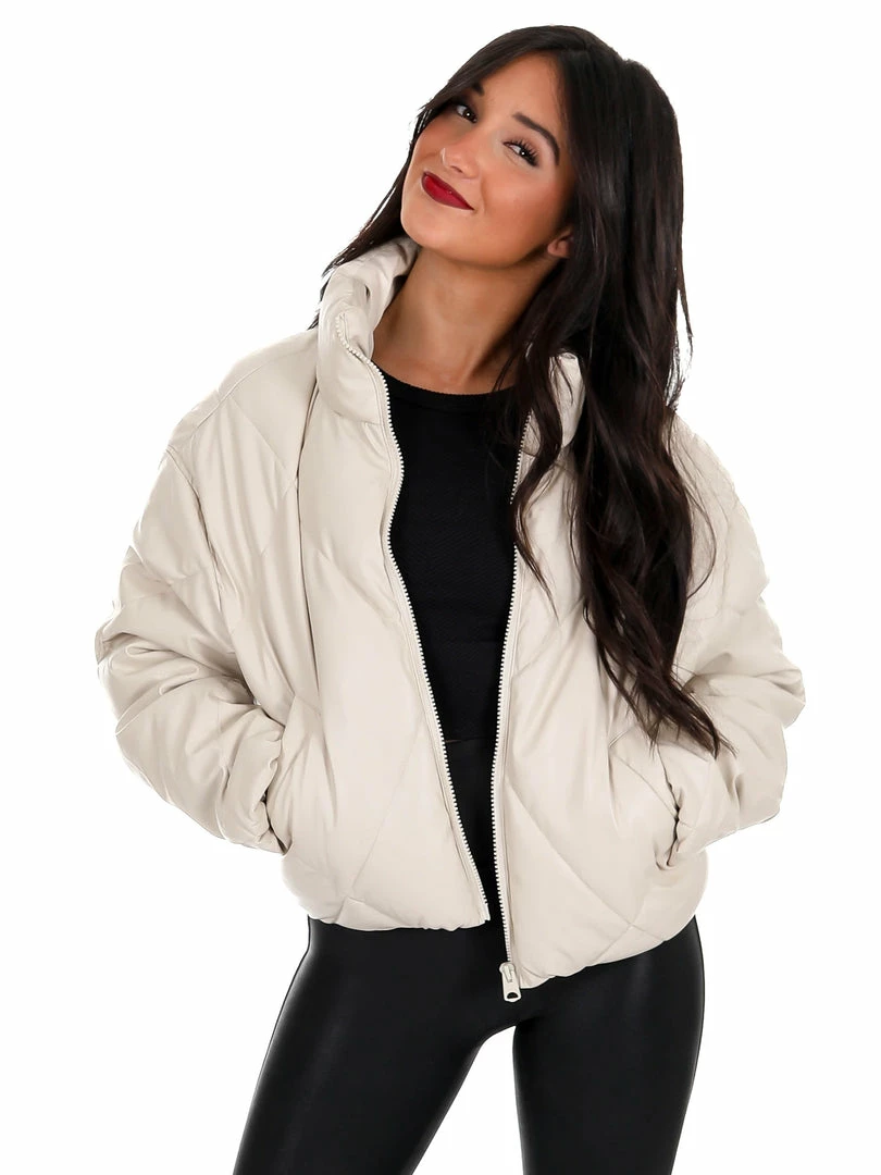 Best reviews of 👏 Love Tree Unforgettable Faux Leather Puffer Jacket December Steal Sale 👍 13 Love Tree Unforgettable Faux Leather Puffer Jacket December Steal Sale