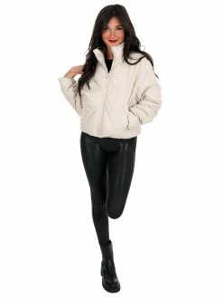 Best reviews of 👏 Love Tree Unforgettable Faux Leather Puffer Jacket December Steal Sale 👍 50 Love Tree Unforgettable Faux Leather Puffer Jacket December Steal Sale