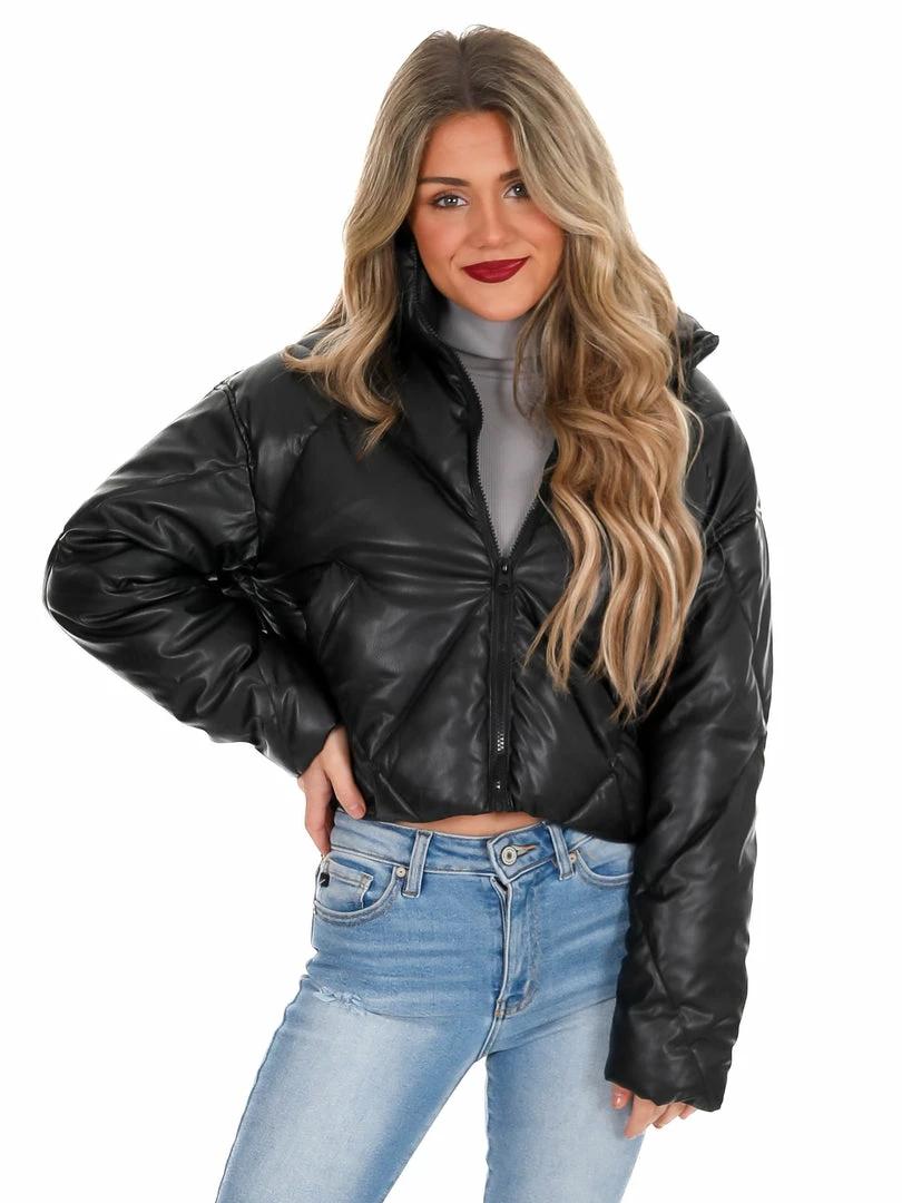 Best reviews of 👏 Love Tree Unforgettable Faux Leather Puffer Jacket December Steal Sale 👍 26 Love Tree Unforgettable Faux Leather Puffer Jacket December Steal Sale