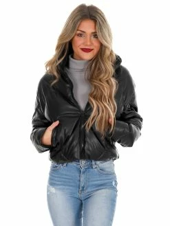Best reviews of 👏 Love Tree Unforgettable Faux Leather Puffer Jacket December Steal Sale 👍 60 Love Tree Unforgettable Faux Leather Puffer Jacket December Steal Sale