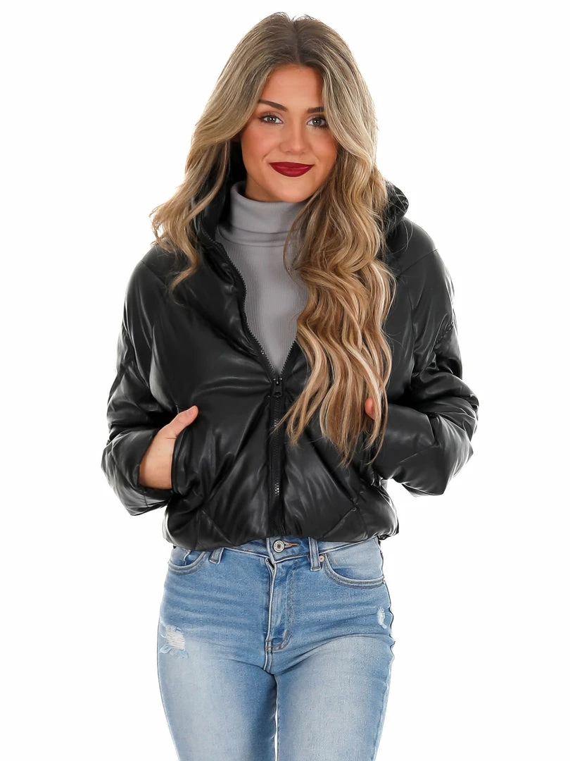 Best reviews of 👏 Love Tree Unforgettable Faux Leather Puffer Jacket December Steal Sale 👍 24 Love Tree Unforgettable Faux Leather Puffer Jacket December Steal Sale