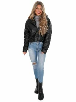 Best reviews of 👏 Love Tree Unforgettable Faux Leather Puffer Jacket December Steal Sale 👍 67 Love Tree Unforgettable Faux Leather Puffer Jacket December Steal Sale