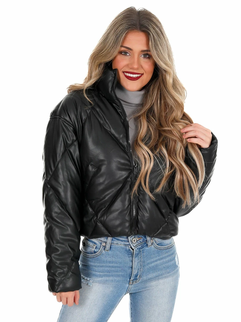Best reviews of 👏 Love Tree Unforgettable Faux Leather Puffer Jacket December Steal Sale 👍 30 Love Tree Unforgettable Faux Leather Puffer Jacket December Steal Sale