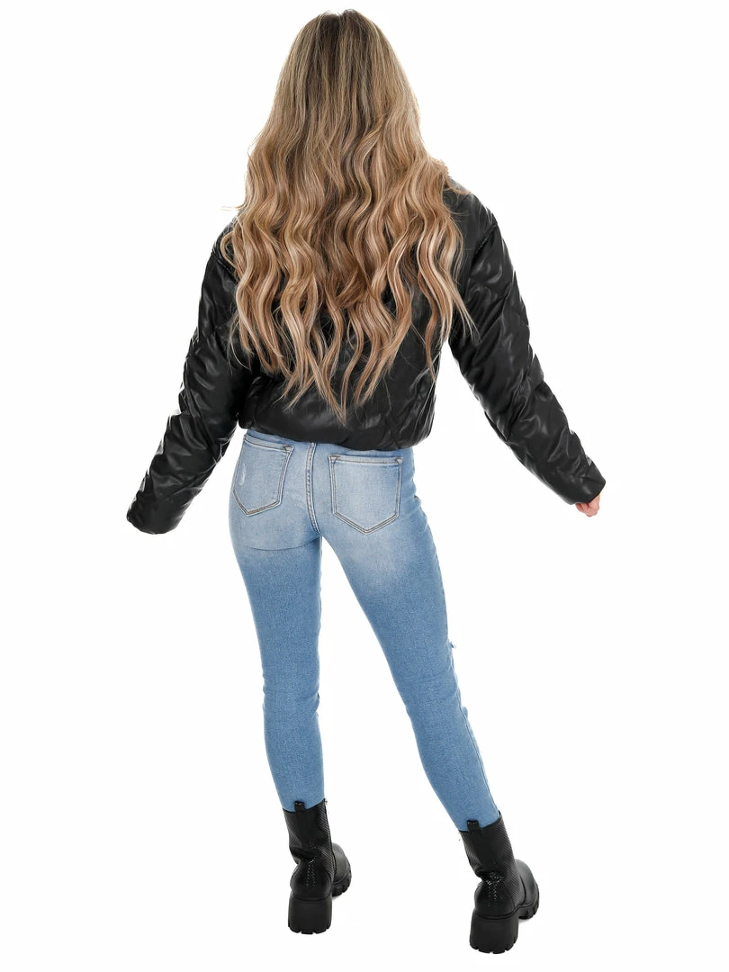 Best reviews of 👏 Love Tree Unforgettable Faux Leather Puffer Jacket December Steal Sale 👍 37 Love Tree Unforgettable Faux Leather Puffer Jacket December Steal Sale