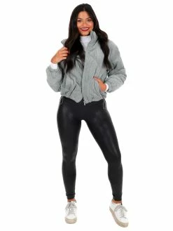 Love Tree Sale Quilted Corduroy Puffer Jacket December Steal