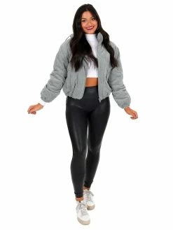 Love Tree Sale Quilted Corduroy Puffer Jacket December Steal